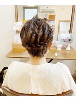 ロカット サロン(Roquat Salon) ミディアムシニヨンアップアレンジ【浴衣/立川/エクステ/立川】