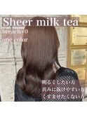 【京都美容室】20代 30代　艶髪カラー　シアーミルクティー☆