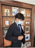 メンズパーマショート