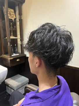 ヒロギンザバーバーショップ 神楽坂店(HIRO GINZA BARBER SHOP) 無造作スパイラル