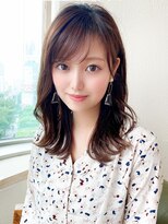 ラルユー 金山(LallYou)&nbsp;黒髪/グレーベージュ/レイヤーロング/前髪パーマ