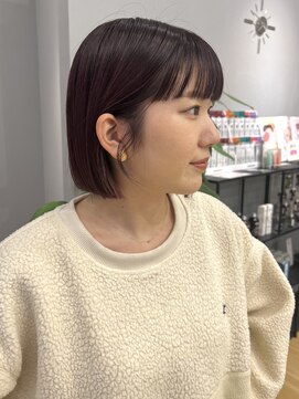 ジアン バイ ミルボン NU茶屋町+(GIEN by milbon) ミニボブ/顎ラインボブ/切りっぱなしボブ/重ためボブ