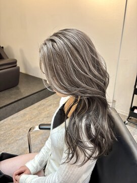 ブレンド 渋谷(BLend) 前髪ハイライトカラー似合わせカットウェーブミディアム