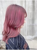 黒髪ボブルフネビージュ小顔ワンレンスペインカール