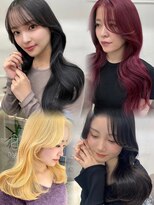 シーン(seen)&nbsp;【くびれヘア×人気カラー】小顔前髪くびレイヤーカット暖色