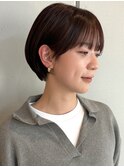 20代30代40代大人可愛い小顔丸みショートボブベリーピンクカラー