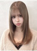 ハニーベージュ_ハイトーン_ダブルカラー_ケアブリーチ_レイヤー