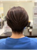 くびれショート×ナチュラルブラウン