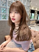 ロンド ジュルード 名古屋(Lond jeloud) 可愛すぎる色気溢れるレイヤーカット 2wayバング 前髪カット