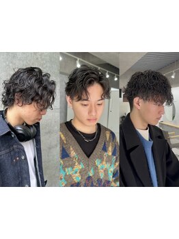 メンズカット＋パーマ￥7,900~メンズパーマで朝のセットも楽にキマる[メンズ/ツイスト/西中島南方徒歩3分]