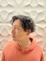 銀座マツナガ 浅草店&nbsp;波巻きパーマセット時短ツーブロック刈り上げ前髪なし