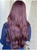 ピンクラベンダーモーヴピンクヘアーブリーチダブルカラー横浜駅