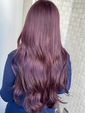 ユウル 横浜(juhl.) ピンクラベンダーモーヴピンクヘアーブリーチダブルカラー横浜駅