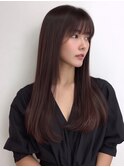 [元住吉駅/髪質改善/縮毛矯正/黒髪/小顔/ココアベージュ]
