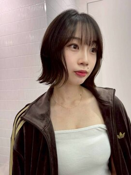 ベイルーム(BAYROOM by HONEY omotesando) ヘイリーボブ/くびれボブ/チャコールグレージュ/ミニマルボブ1