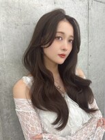 フォンズ(FONS)&nbsp;透明感ショコラグレージュ/韓国くびれヘア/顔周りカット/表参道