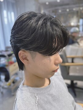 ニュアンスパーマで楽に◎韓国風センターパート【高田】