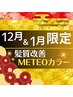 ★12月/1月限定★髪質改善☆【酸熱融合カラー】メテオカラー+TR ¥9900