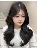 ビュー フクオカ(VIEW FUKUOKA)&nbsp;レイヤーカット/グレージュ/顔周りカット/韓国ヘア