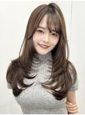 無造作韓国ヘア/渋谷/ワンホンヘア/エクステ/ブリーチ/髪質改善