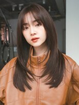 シオン(shion) ウルフレイヤーロング透明感カラー小顔くすみベージュ_F0310