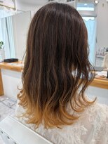 アントワープヘアー 知多半田駅前店(Antwerp hair) 裾カラー グラデーションカラー のブリーチ
