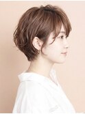 ひし形ショートボブ/大人ショートヘア/40代/50代/60代/表参道