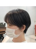 ナチュラルショートとシースルーバング