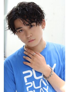 ネイビー(NAVY) タオルドライでスタイリング開始！プレイウェットスパイル