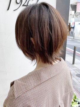 ニット 銀座(knit) 《knit銀座》大人20代30代40代ウルフショートボブ丸み前下がり