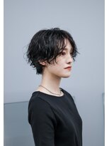 ノード(NODO)&nbsp;黒髪ショートのニュアンスウェーブ