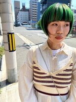 イロ(IRO)&nbsp;mash bob×green hair