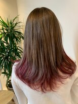 ヘアブランコブランコ 横浜(hair blanco_blanco)&nbsp;似合わせカット/くびれヘア/デザインカラー/艶ボルドー[横浜駅]
