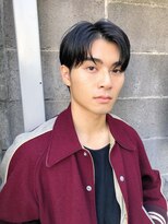 スーハ 恵比寿(SUUHA)&nbsp;スマートマッシュ×かきあげ×モードメンズヘア×前髪パーマ