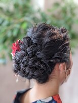 サクライ美容室&nbsp;編み込みアップ