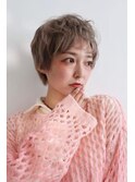 20代・30代・40代大人可愛い☆小顔ベリーショートベージュ