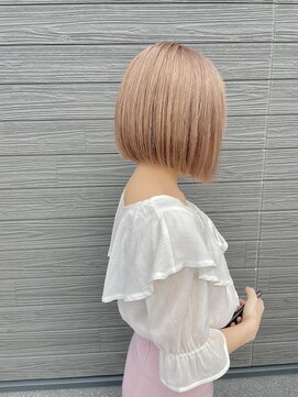 琉月 枝松店 20代にオススメ！！まとまるボブ×ミルクティーベージュ