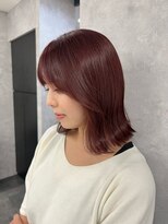 フィーネ 横浜(Fi -Ne) ボルドーカラー×ロブカット