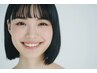 【白髪ケアの縮毛矯正★】髪表面と顔周りのハーフ極潤ストレートコース★