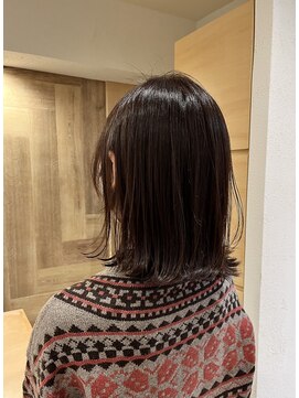 テラス(Terrace) 【Terrace】外ハネボブ×ブラウンベージュ(白髪有り)