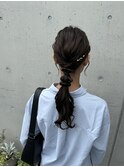 編みおろしドレスヘア 結婚式 お呼ばれ 二次会成人式卒業式