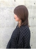 ブラウンカラー×インナーベージュ