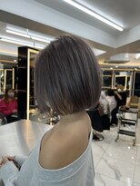 ラピス 渋谷本店(Lapis)&nbsp;プラチナシルバーカラー/ショートボブ/髪質改善/ハイトーン