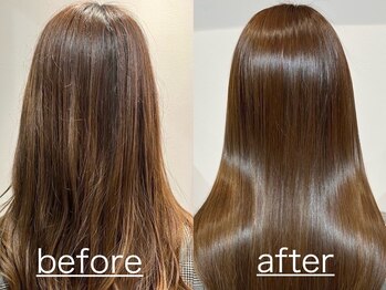 ラポールヘア イオン時津店の写真/【イオン時津店】サロンのカラー直後の仕上がりをいつまでもキレイなまま。ダメージがないような艶感へ。