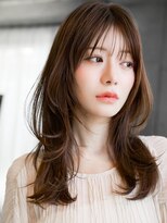 レノラ 本町(LENORA) ☆フェミニンロング大人かわいいぱっつん前髪レイヤーカット小顔