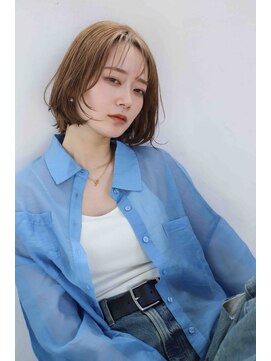 オクト(oct) ミルクティー×ショートボブ