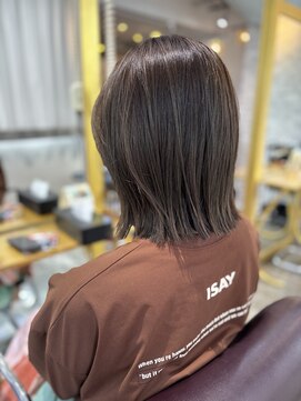 オルト(Ort) くびれレイヤーボブ×オリーブグレージュ