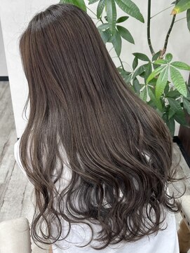 ベルヘアーデザイン 堺東(Belle hair Design) イメチェンオリーブグレージュイルミナカラーレイヤーカット堺東