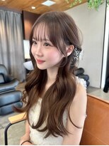 ベル 新宿店(Vel) 10代20代前髪あり/ハッシュカット/ミディアムレイヤー/顔まわり