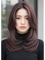 チャチャブラン(cha-cha Blanc)&nbsp;くすみラベンダー×大人レイヤー